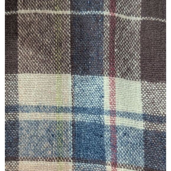 VTG Briggs Mens Medium Brown Plaid Flannel Quilted Wool Blend Shirt Jacket NWT - Picture 7 of 9